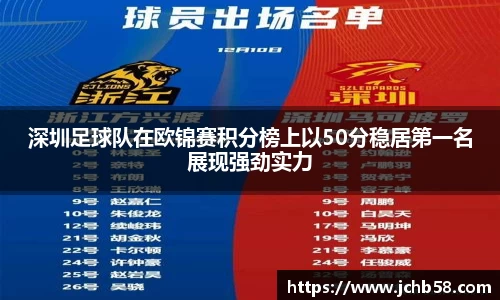 深圳足球队在欧锦赛积分榜上以50分稳居第一名展现强劲实力